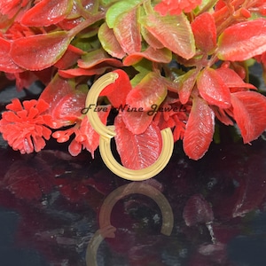 Circle Enhancer 14K Gold Charms Holder, Multiple Circle Link, Charm Enhancer Gold, Gold Round Charm Holder, Multi Charm Holder