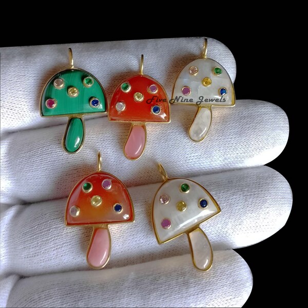 Mushroom Pendant Etsy