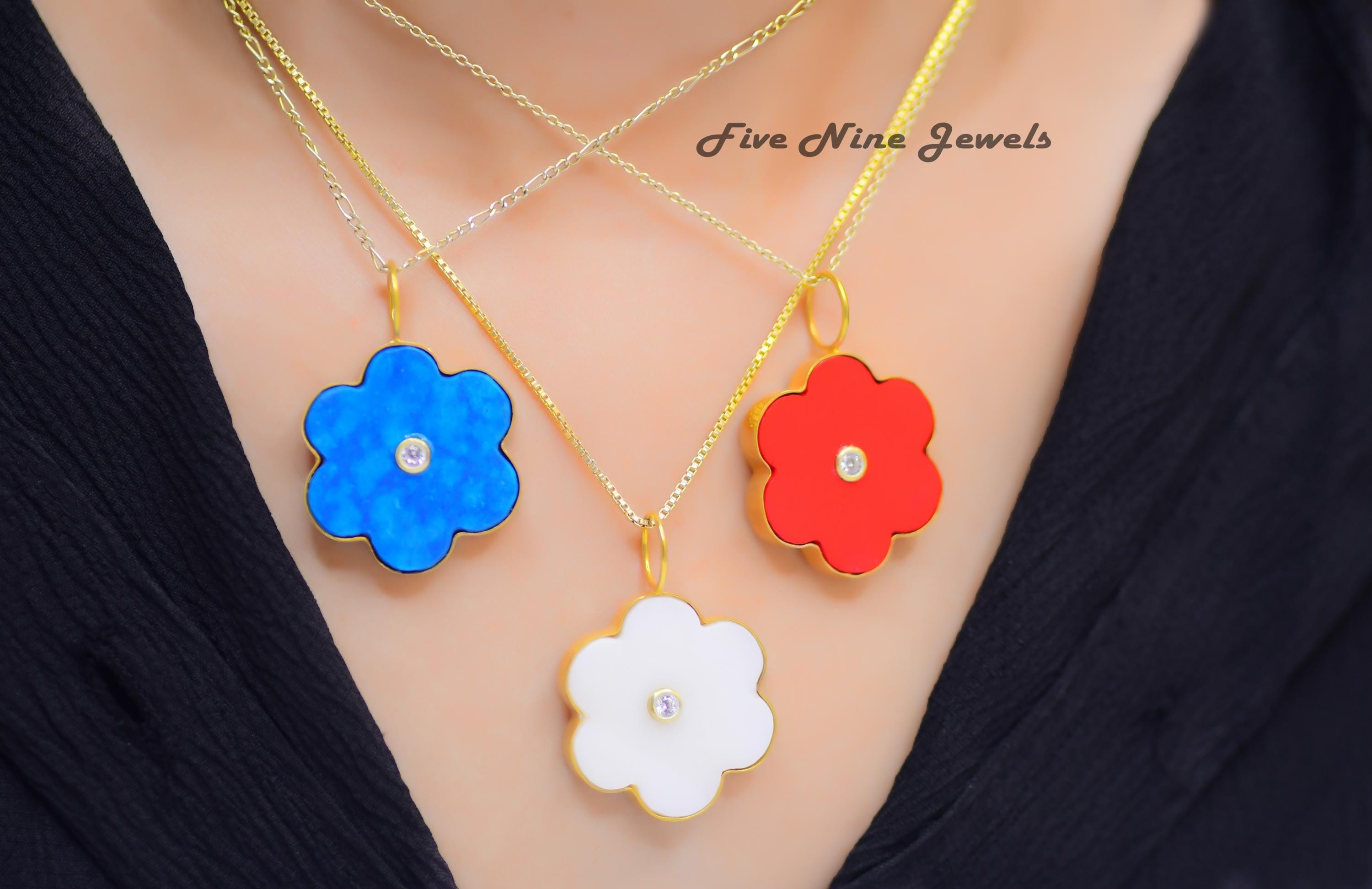 ターコイズフラワーペンダント、新デザインフラワーペンダント