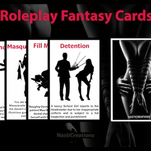 Cartes fantastiques pour jeux de rôle sexuels
