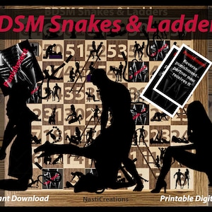 Juego sexual BDSM de serpientes y escaleras