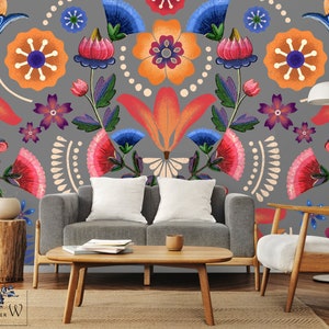 Mexikanisches Muster Tapeten Wandbild, Geometrisches Wandtattoo