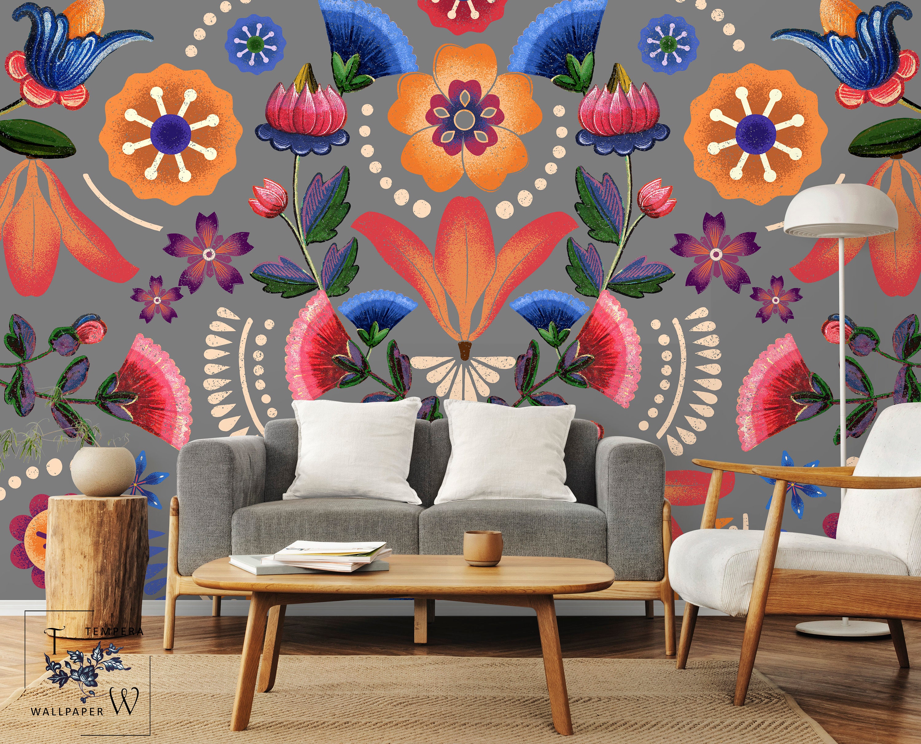 Mexican Pattern Wallpaper Wallpaper Print Mexican Wallpaper - Etsy
