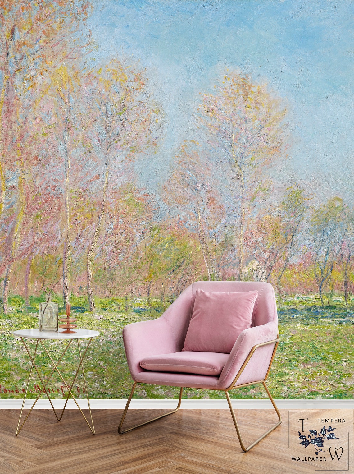 Monet Spring in Giverny Wallpaper: Self-adhesive Removable Print - Etsy