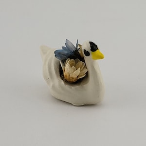 Vintage Miniature Small Filled Swan
