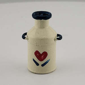 Vintage Miniature Handmade Milk Bottle