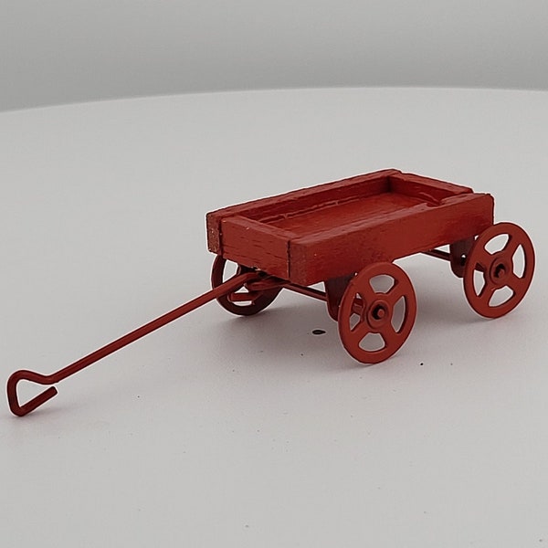 Vintage Miniature Red Wagon