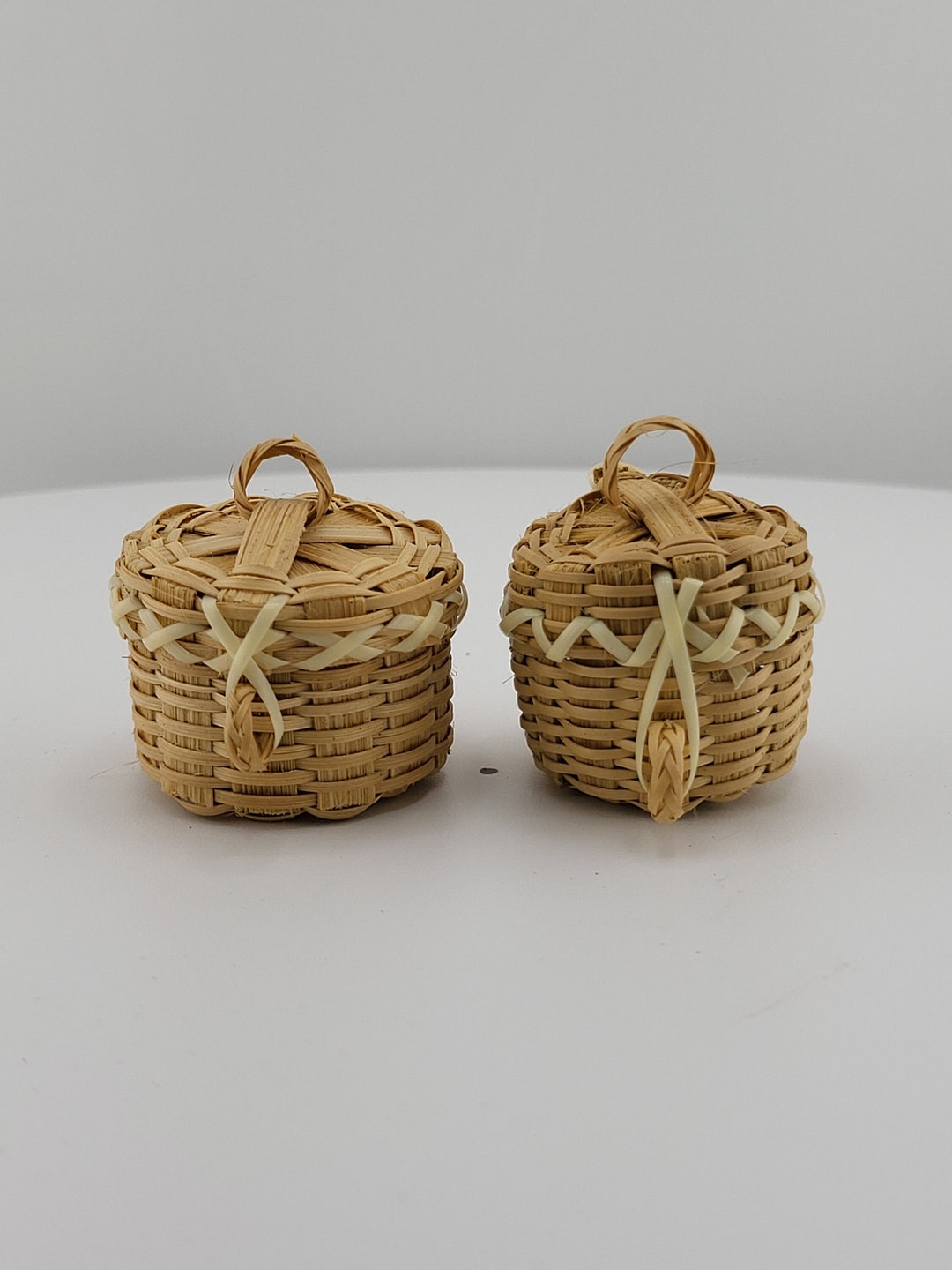 Vintage Miniature Wicker Baskets Etsy