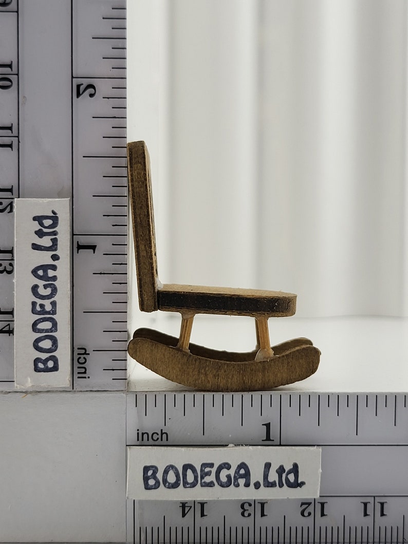 Vintage Miniature Wood Rocking Chair Etsy