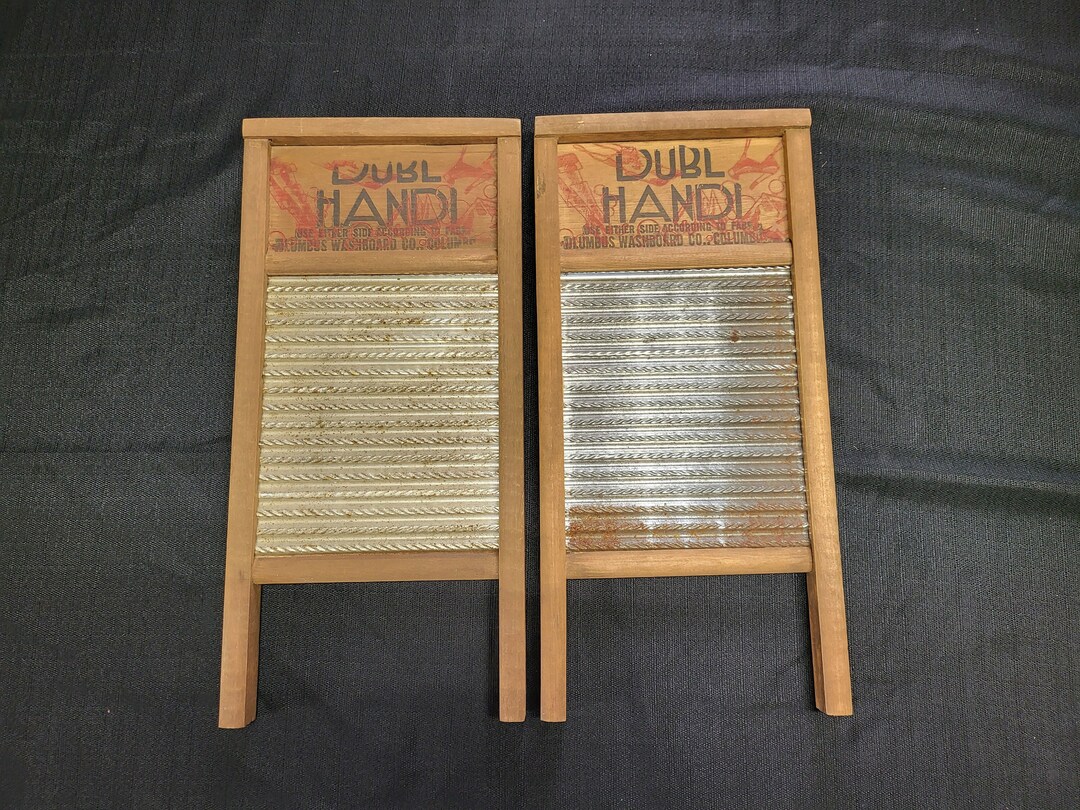 Vintage Dubl Handi Washboard Etsy