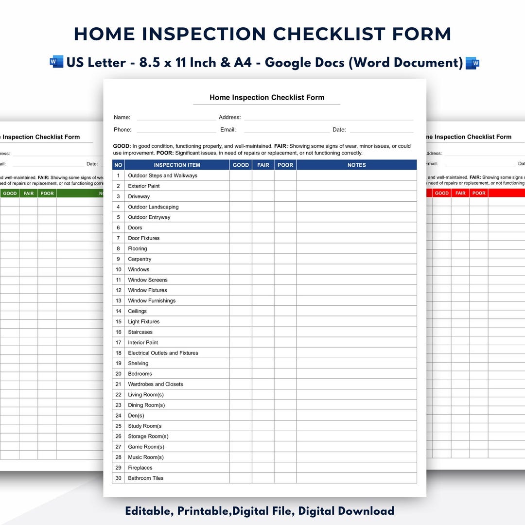 Inspection Checklist Air Conditioner Inspection Near Me Property