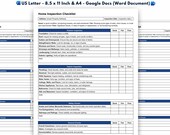 Home Inspection Checklist Template, Google Docs (Word Document)