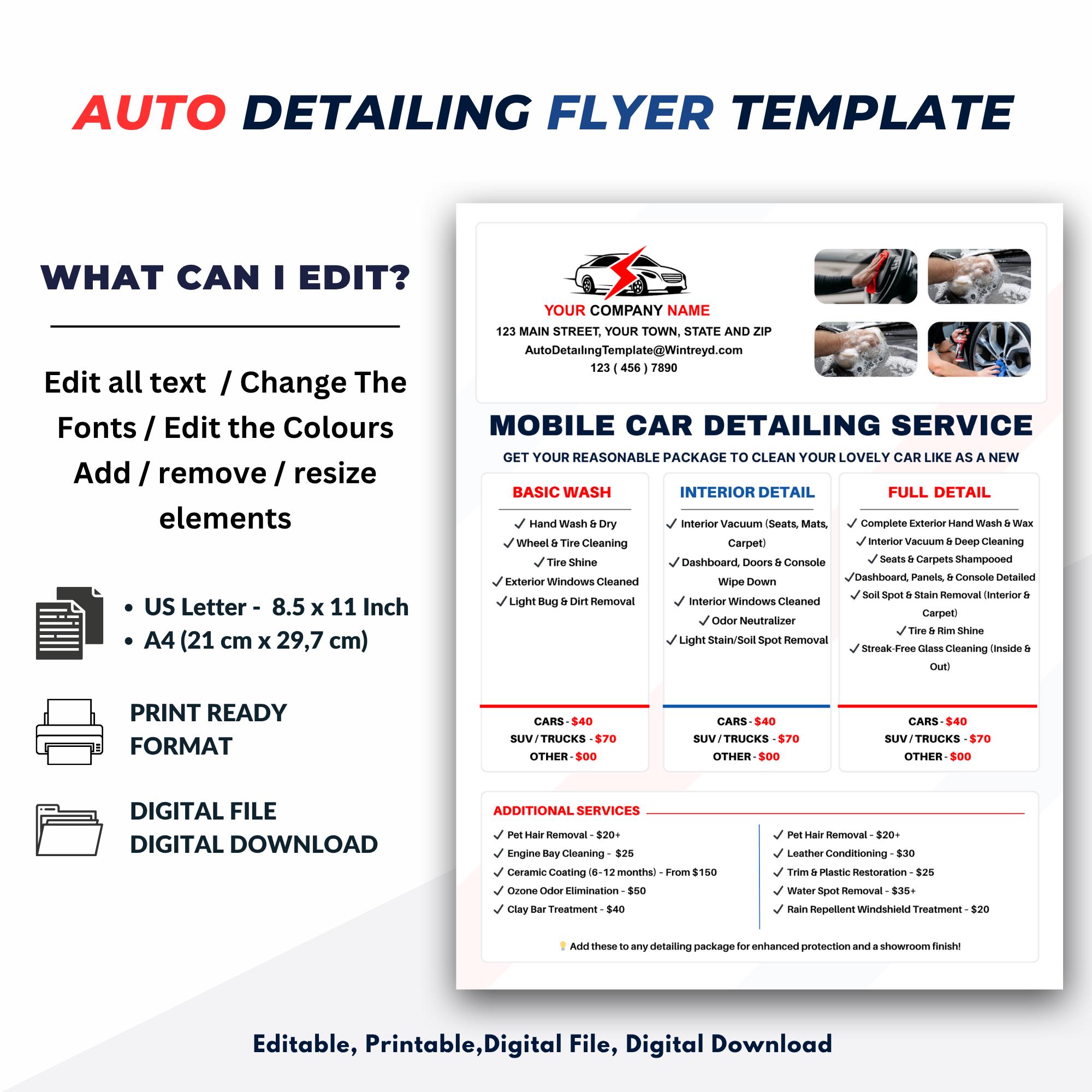 Car Detailing Flyer Template: Boost Business Appeal