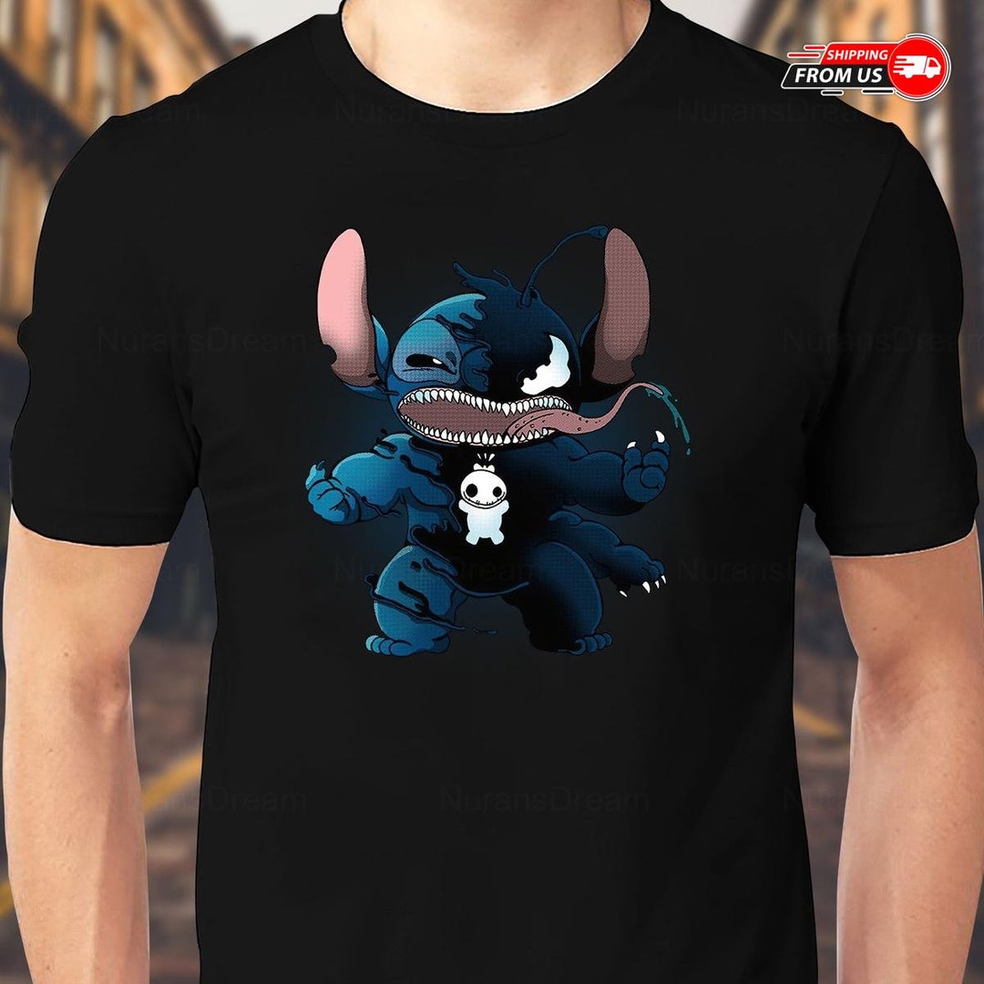 Stitch Venom Shirt Disney Stitch Shirt Lovely Stitch Shirt Etsy