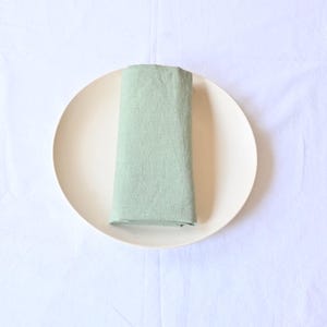 Sage Green Cotton Napkins (500 Pack): Reusable Table Linens, Eco Friendly Wedding