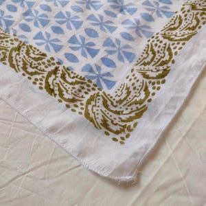Organic Cotton Bandana Bandana Scarf, Paisley Design Scarf, Vibrant Color, High-Quality, Winter Scarf, Unique Design Block Print Bandana