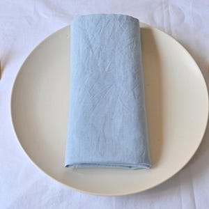100 Pack Dusty Blue Napkin, Cotton napkins, Kitchen Napkin, Blue Washable Napkins Wedding Cotton Party Napkins Stonewashed Wedding Napkins