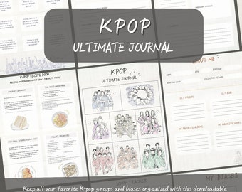 Último diario de Kpop imprimible / diario y calendario de kpop digital 2024 /Planner Tracker Descarga digital GoodNotes /Kpop Idol Tracker