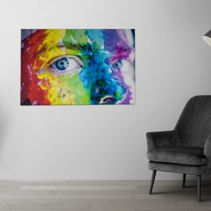 Kit tela incorniciata personalizzata fai-da-te Crea la tua decorazione murale personalizzata Stampa su tela, telaio in legno, semplice assemblaggio, pittura su tela da parete immagine 1