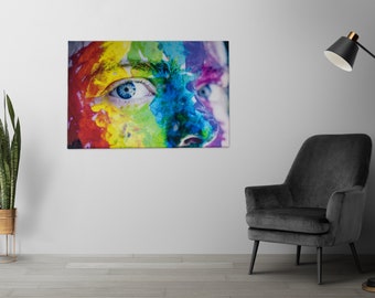 Kit tela incorniciata personalizzata fai-da-te - Crea la tua decorazione murale personalizzata - Stampa su tela, telaio in legno, semplice assemblaggio, pittura su tela da parete