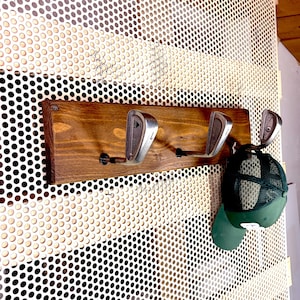Appendiabiti in mazze da golf riciclate | Regalo di Natale per golfista | Fatto a mano in Francia | Idea regalo uomo