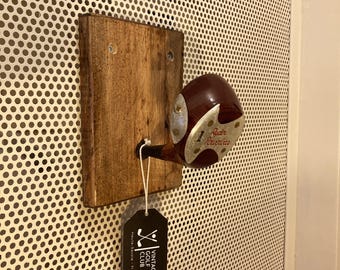 Portemanteau golf vintage bois X1 – Patère murale avec vrai club de golf recyclé – Cadeau original golfeur – Décoration golf homme