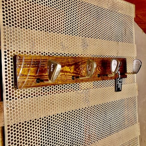 Golf coat rack with golf clubs VGC. Golf gift. Made from recycled golf irons! Father&#39;s day / birthday gift