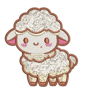 Sheep Dobby Cute Embroidery Design for Baby Clothes and Nursery Decor, Digital Machine Embroidery Pattern for Hoop Projects and Crafts