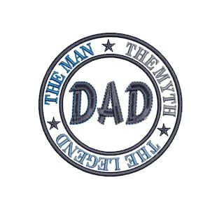 DAD Embroidery Designs – Digital Machine Embroidery File | Multiple Sizes & Formats | Instant Download