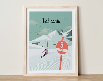 Affiche Val cenis - 30x40cm