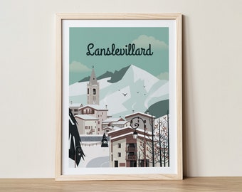 Affiche Lanslevillard - 30x40cm