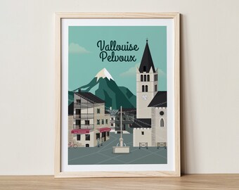 Affiche Vallouise-Pelvoux - 30x40cm