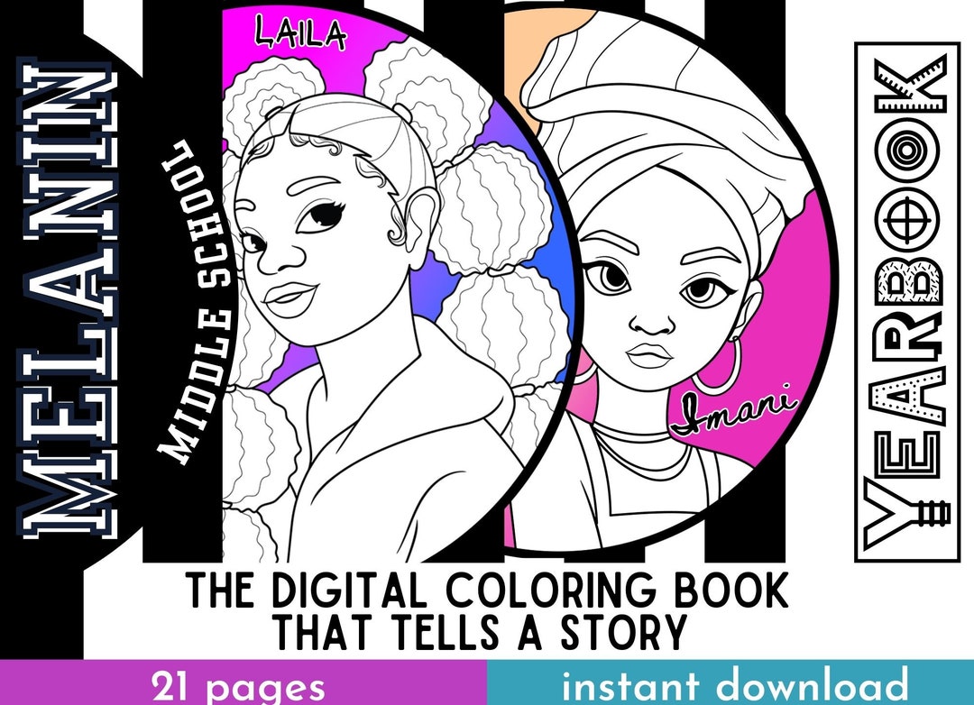 Black Girl Magic Coloring Pages Coloring for Girls Coloring Etsy