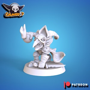 Goblin Assassin Bomber - Calaverd3d Fantasy Football Star Player Bowl, Gobbos, Orcs, Underworld,