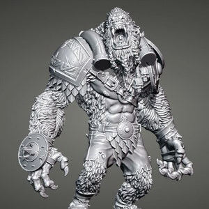 Yeti Big Guy - Brutefun Miniatures Fantasy football, Bowl, Brute Fun