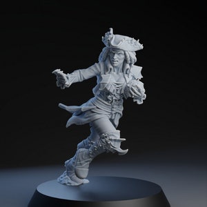 Vampire Pirate Captain female Brutefun Miniatures Fantasy Football Bowl, Brute Fun, Vamp, Star Player Nosferatu