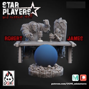 Robert and James at table – Commentators UGNI Fantasy Football Star Player Bowl