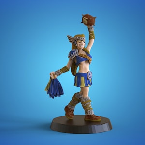 Norse Cheerleader Star Player - Calaverd3D Fantasy Football Star Player Bowl