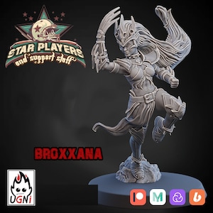 Broxxana - UGNI Fantasy Football Dark Elf Star Player Bowl