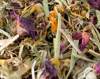 Meadow Mix - forage for small pets, guinea pigs, rabbits, bunnies, chinchillas, hay topper