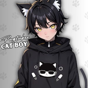Anime boy cat hoodie store