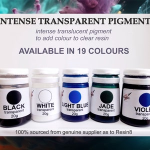 Dye Colorant Tint Resin Epoxy 30ml Opaque & Transparent Color by Castin  Craft