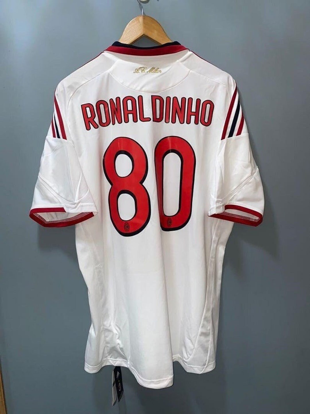 Ronaldinho AC Milan Retro Long Sleeve Jersey Vintage Soccer Shirt