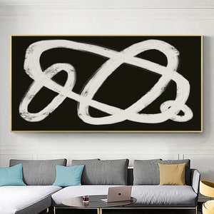 Black white textured wall art modern abstract painting black white minimalist painting black white mural painting white textured painting