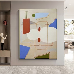 Neutral Beige Minimalist Painting Beige Wall Art white Abstract Art Texture Painting Beige Abstract Painting on Canvas Wabi-Sabi Wall Art