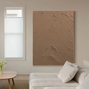 Brown 3d Textured Wall Art Brown Wall Art Brown Abstract Painting on ...
