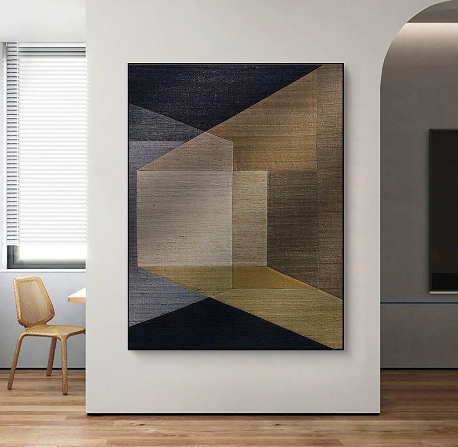 Neutral Wabi Sabi Wall Art Beige Brown Abstract Painting Neutral Wall ...