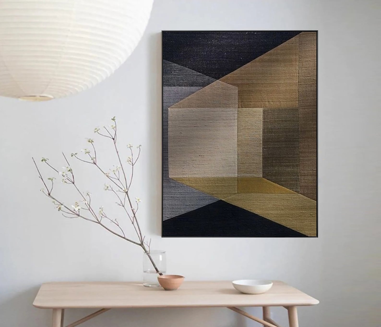 Neutral Wabi Sabi Wall Art Beige Brown Abstract Painting Neutral Wall ...