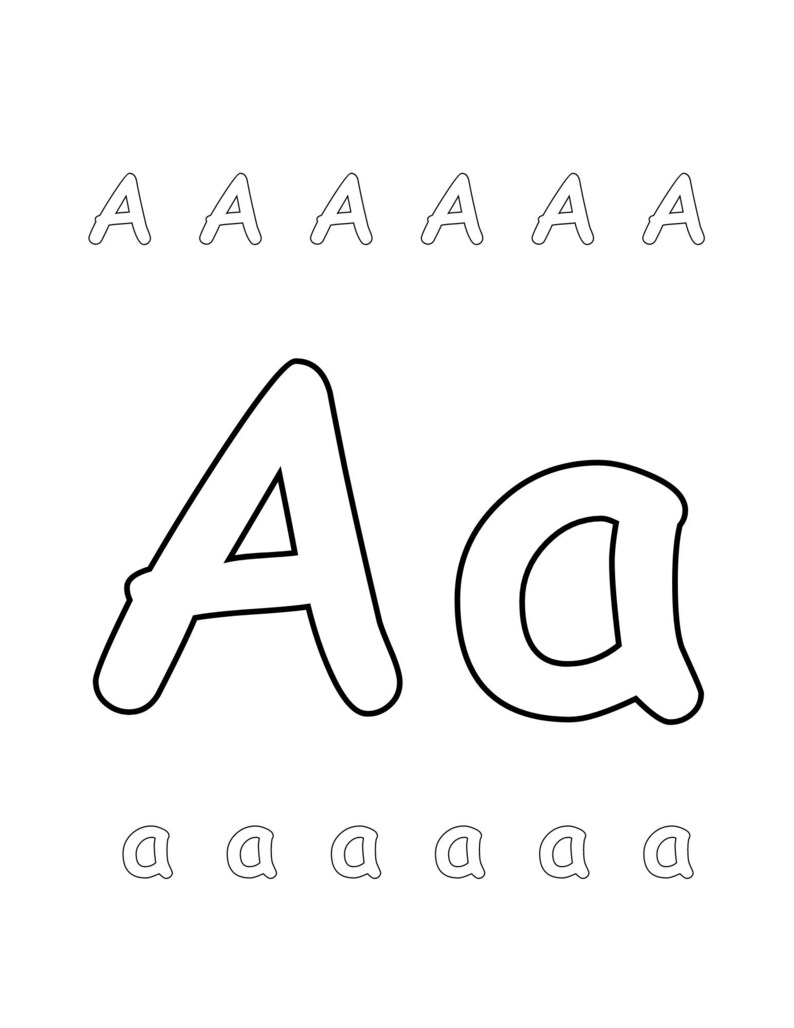 ABC Uppercase and Lowercase Letters Worksheets - 2 Font Types - 56 ...