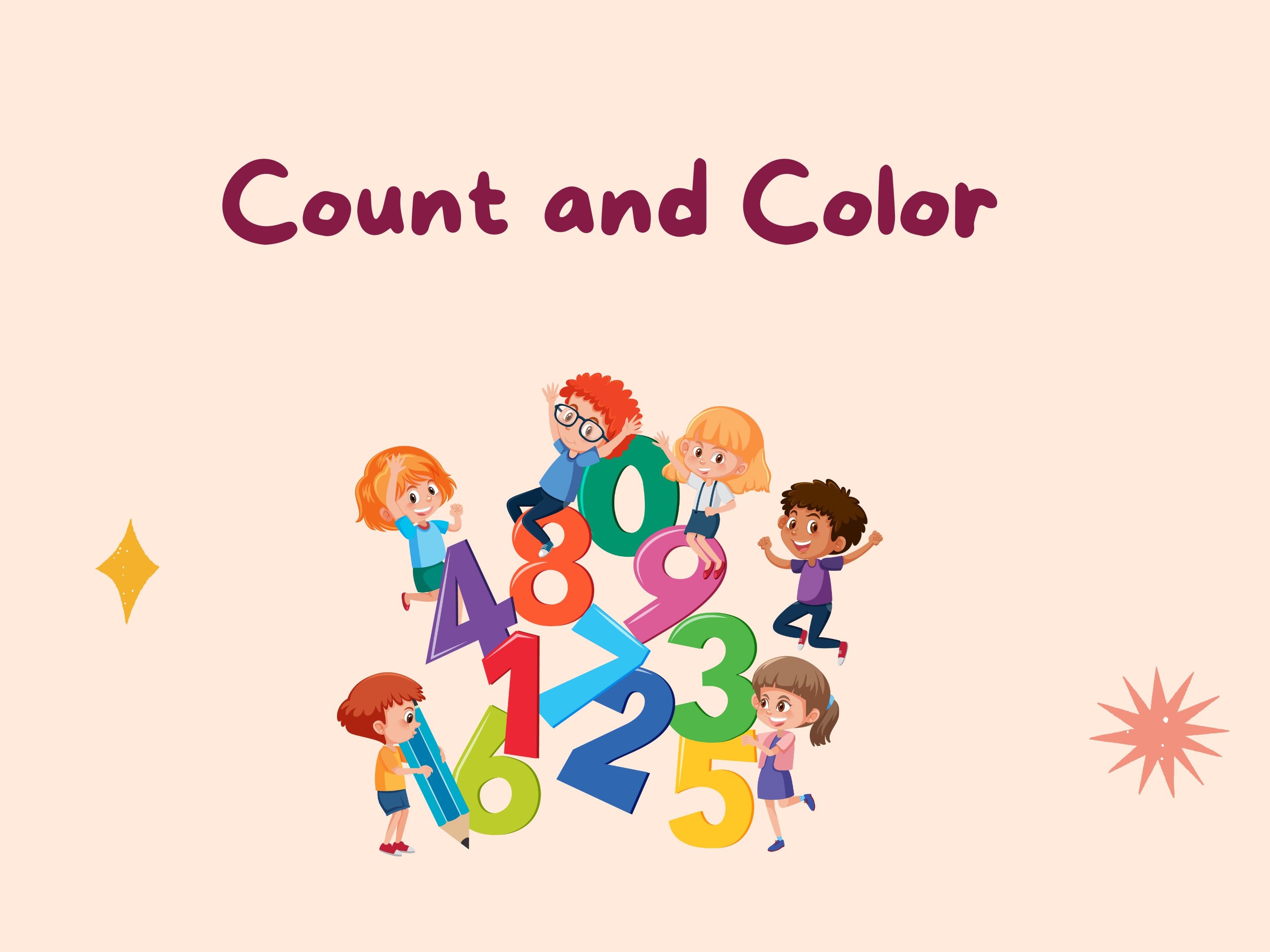 Number Count Worksheets for Preschool - Printable PDF - Digital Number ...